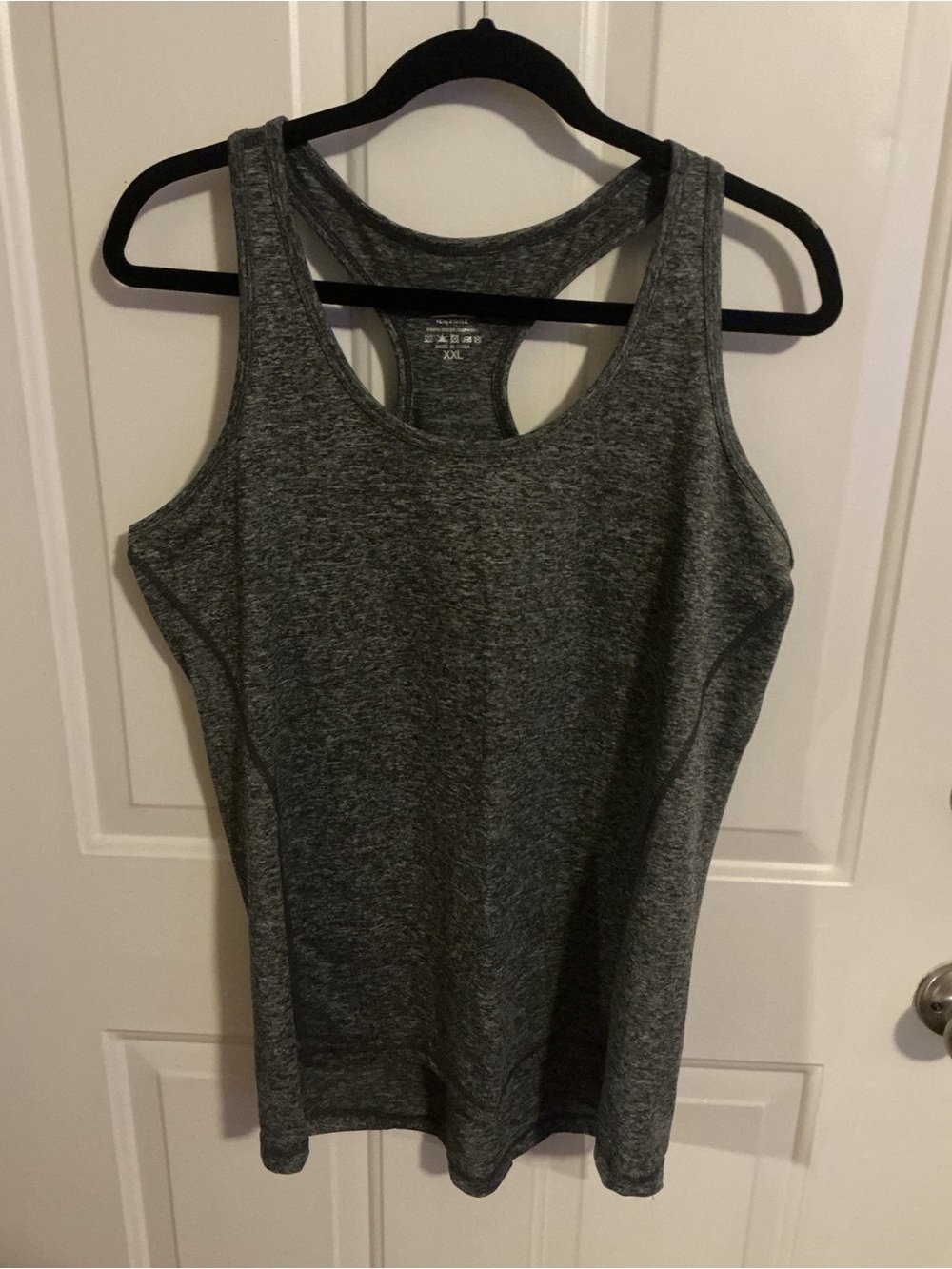 Women's Gray Racerback Tank Top - Athletic Comfort